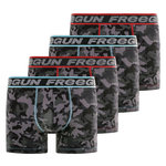 FREEGUN Lot de 4 boxers homme dynamique. Coloris disponibles : Gris