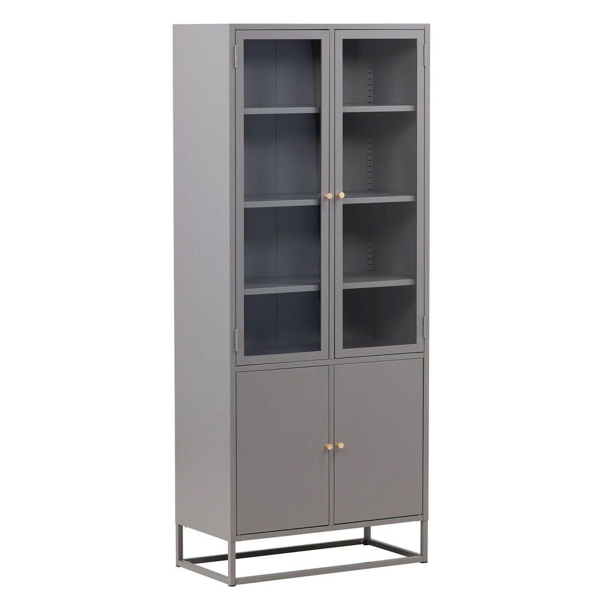Voir la diapositive 1 : Paris Prix Vaisselier 4 portes  bakal  190cm gris clair