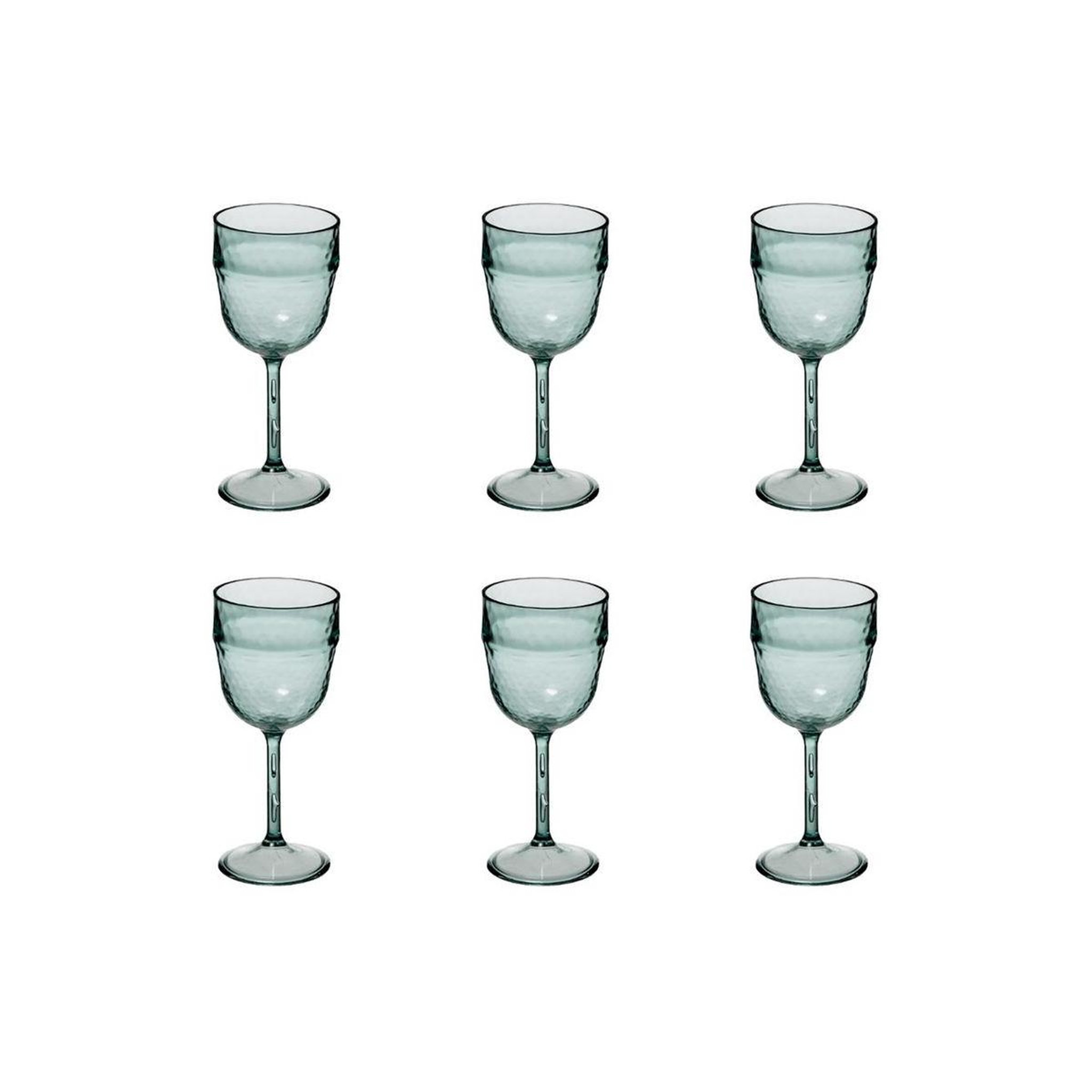 FIVE Lot de 6 verres à vin  green harmony  39cl vert