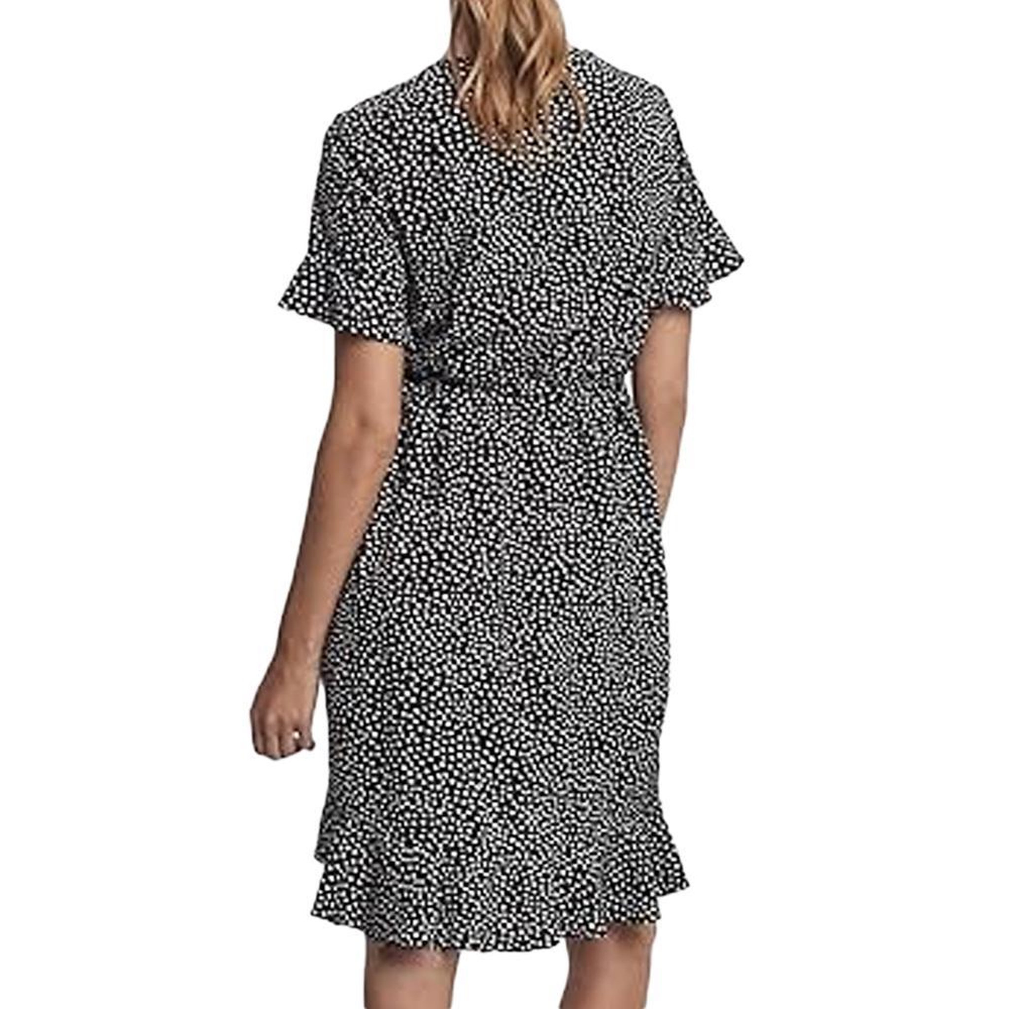 Voir la diapositive 2 : Vero Moda Robe Noire/Blanche Femme Vero Moda Henna
