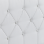 Voir la diapositive 5 : ID MARKET Lit coffre double AUSTIN avec tête de lit et sommier 140 x 190 cm PVC blanc