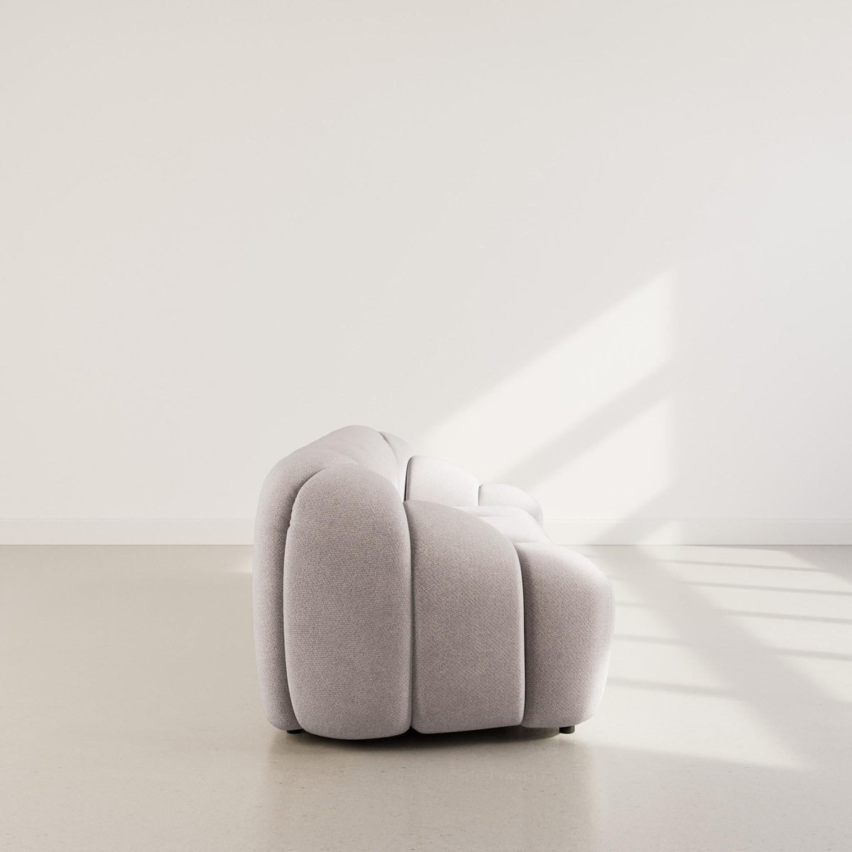 LISA DESIGN Ava - canapé 3 places en velours texturé