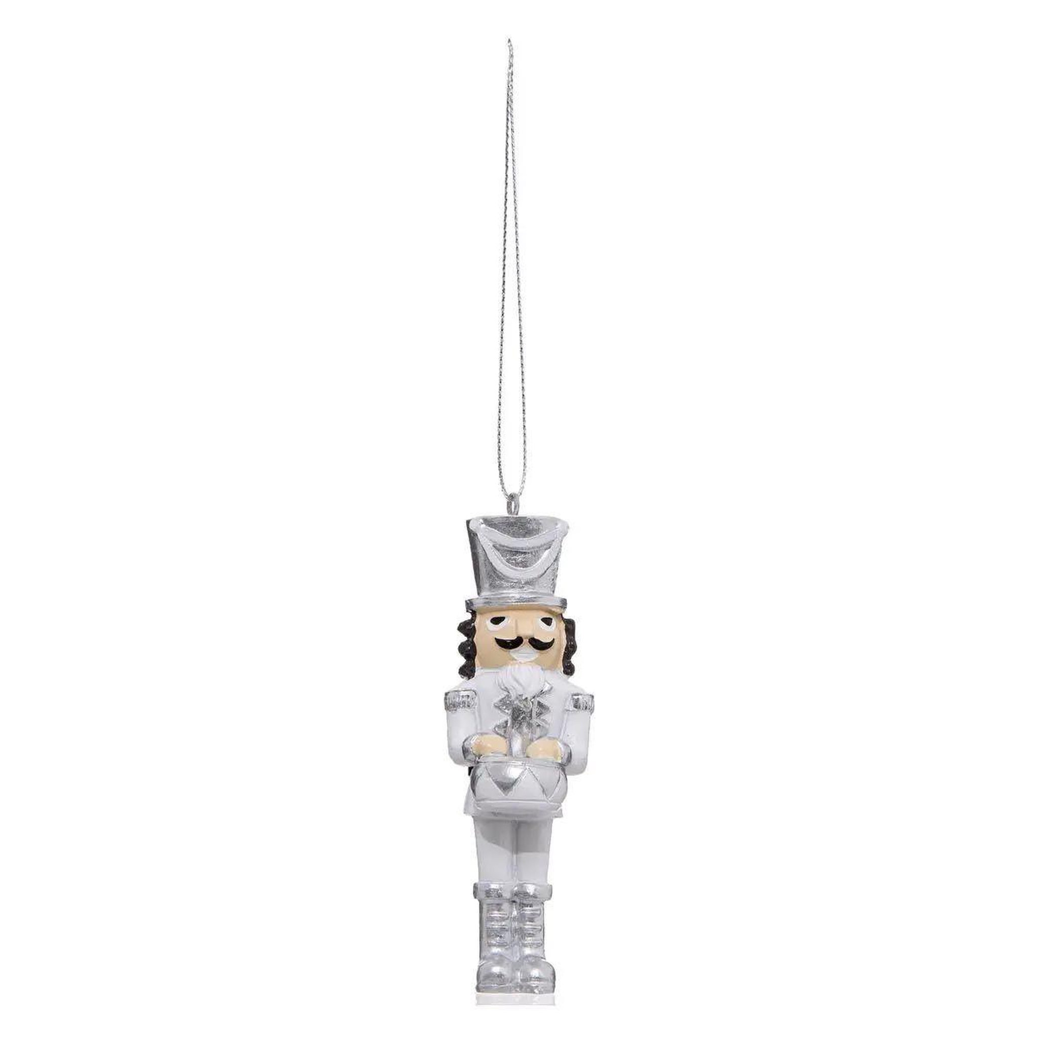 Voir la diapositive 4 : ATMOSPHERA Lot de 3 sujets de noël  casse noisette  10cm argent