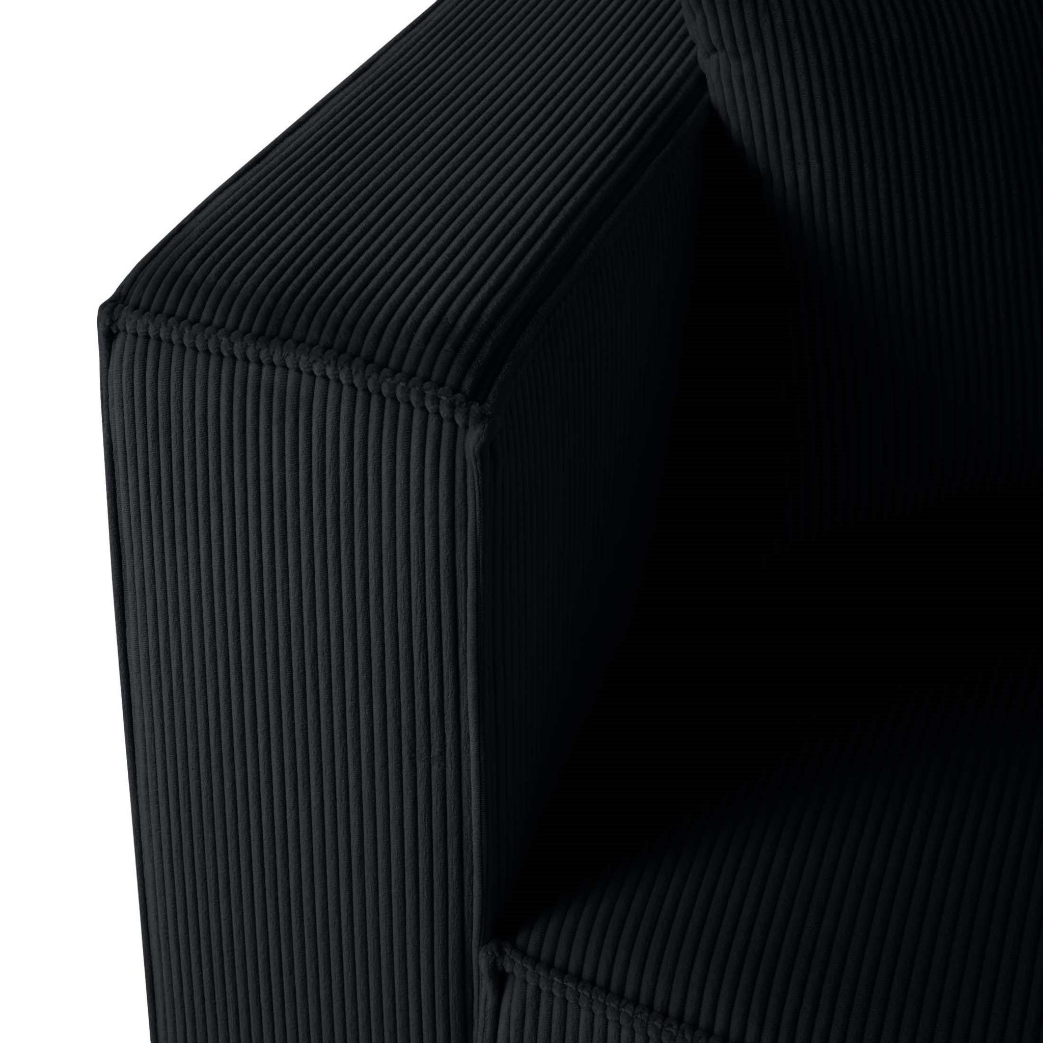 Voir la diapositive 3 : LISA DESIGN Arty - module d'assise gauche - en velours côtelé