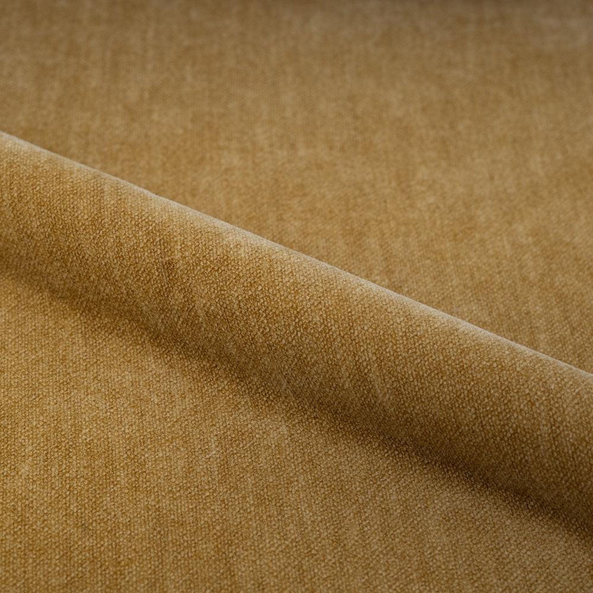 Voir la diapositive 3 : MAISON PAVANE Rocking chair en tissu effet velours jaune moutarde-Alvin