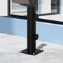 Voir la diapositive 2 : OUTSUNNY Pied de parasol - support de parasol pour ancrage au sol - visserie incluse - acier noir