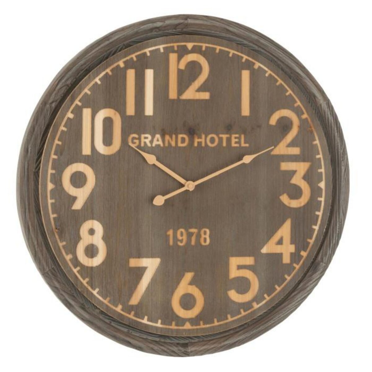 Paris Prix Horloge Murale en Bois  Grand Hotel  58cm Marron