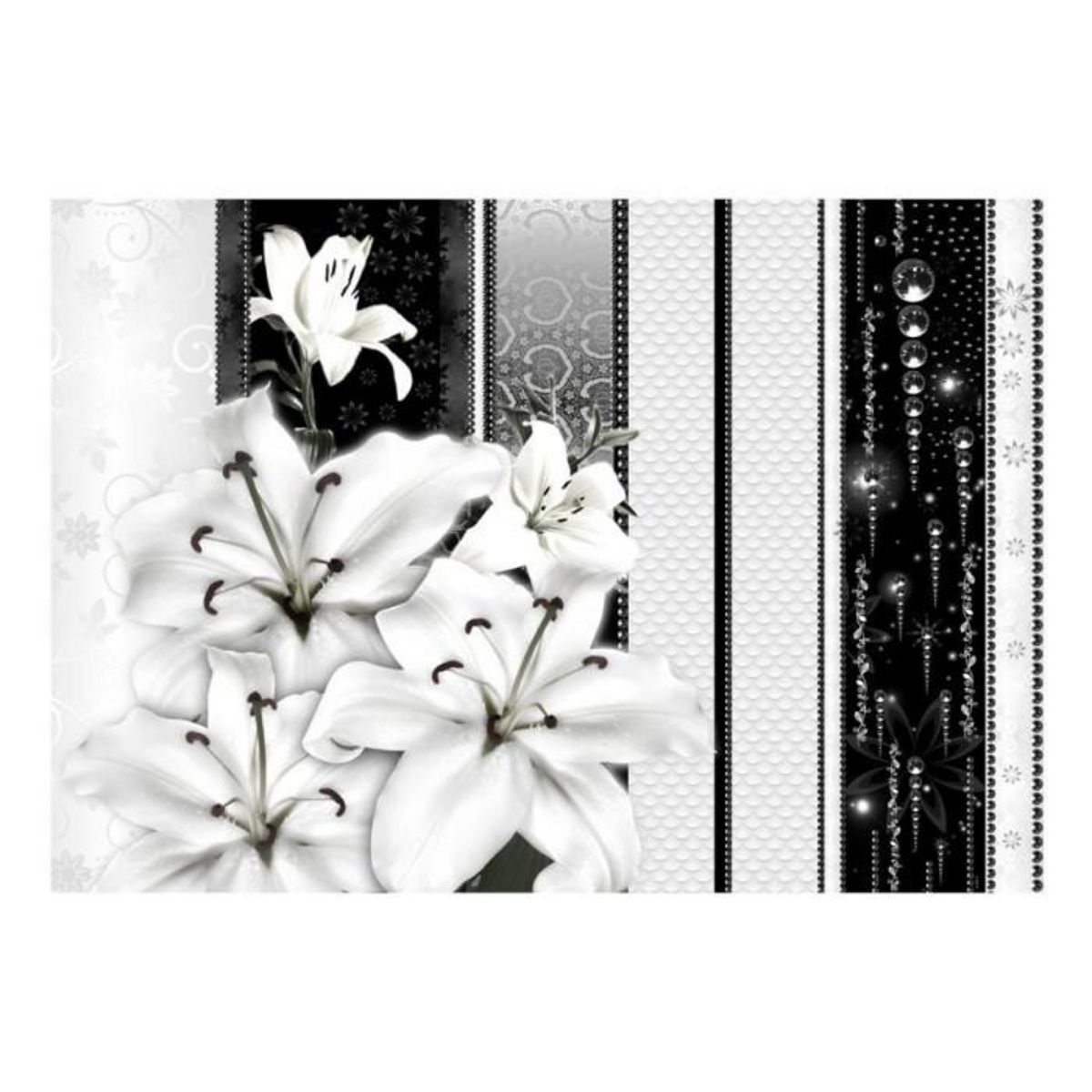 Paris Prix Papier Peint  Crying Lilies in White