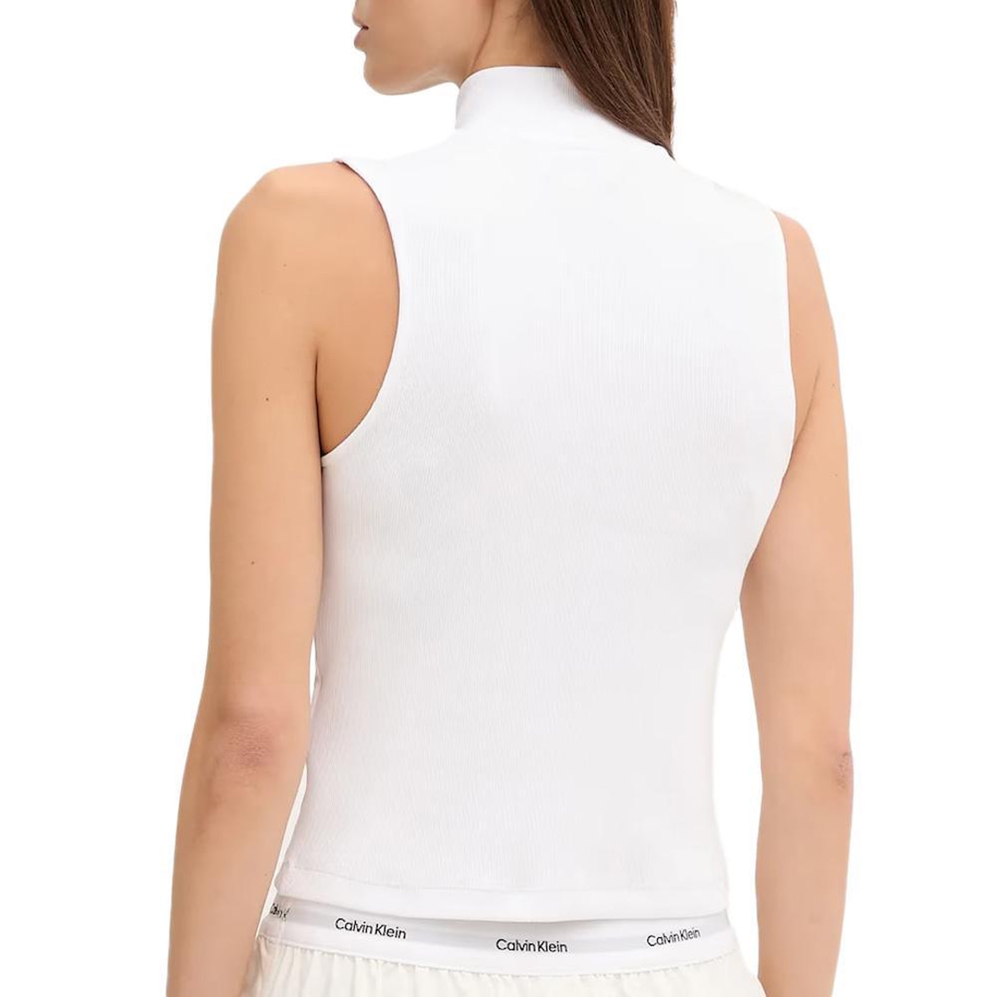 Voir la diapositive 2 : CALVIN KLEIN JEANS Top Blanc Femme Calvin Klein Jeans A- Woven