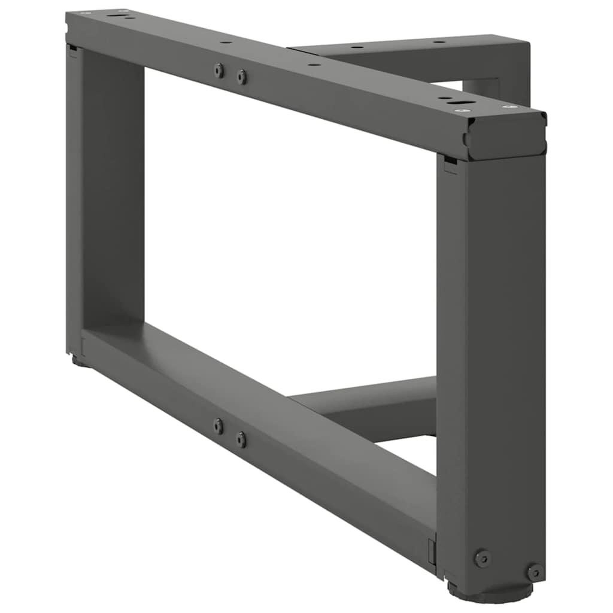 Voir la diapositive 4 : VIDAXL Pieds de table basse forme de T 2pcs anthracite 70x25x(30-31)cm