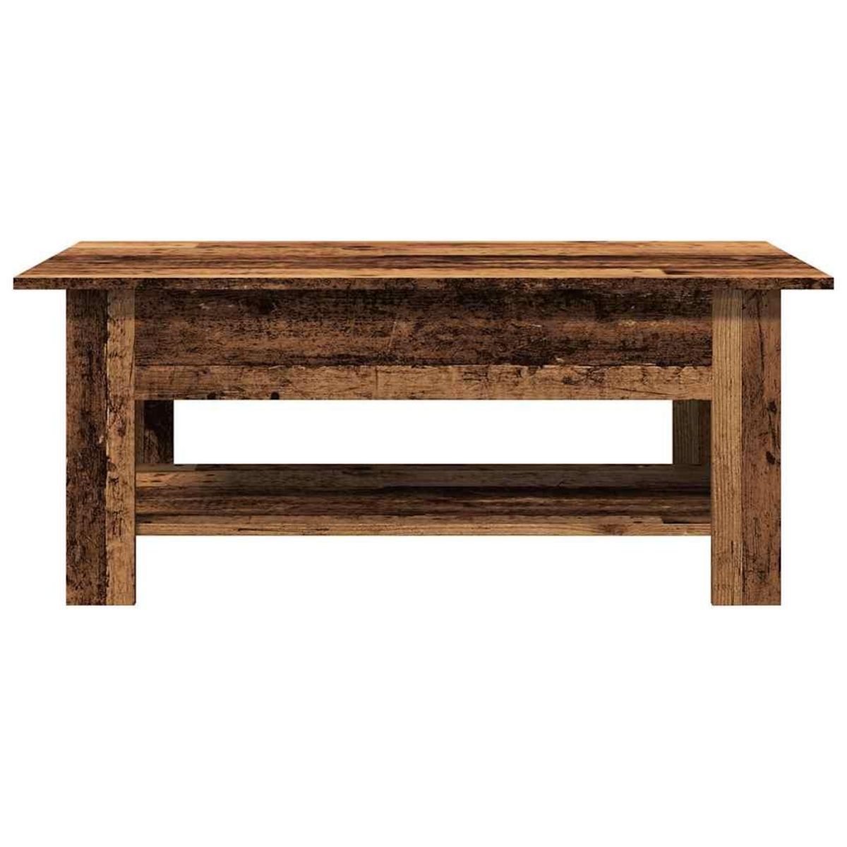 VIDAXL Table basse vieux bois 102x55x42 cm bois d'ingenierie
