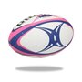 Voir la diapositive 2 : GILBERT GILBERT Ballon de rugby Touch - Taille 4 - Homme - Rose et bleu