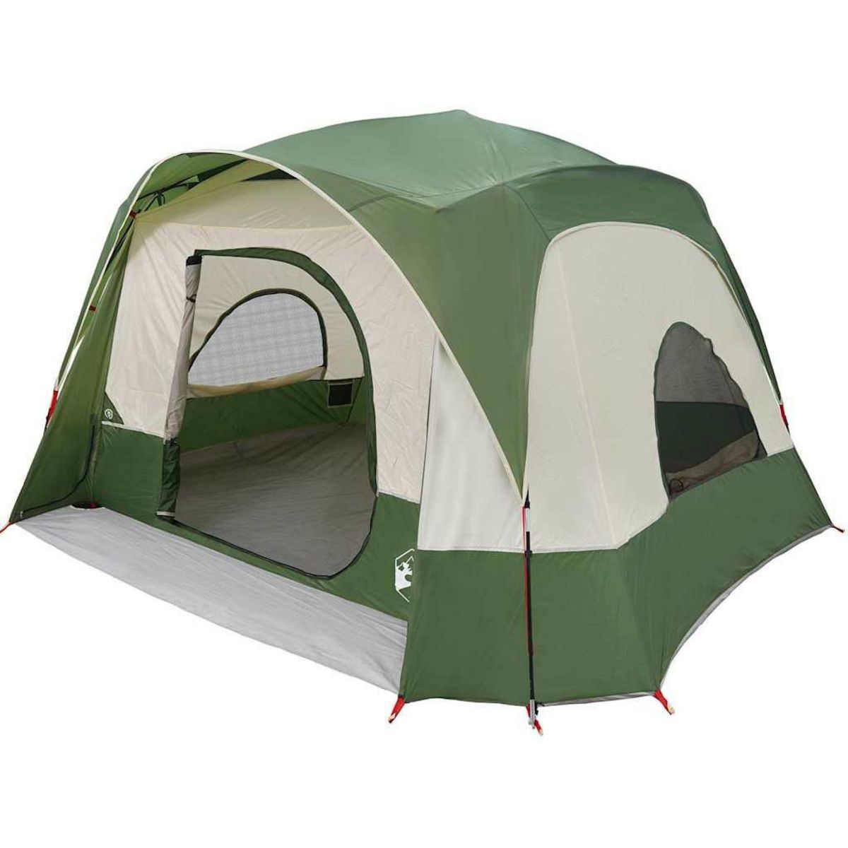 VIDAXL Tente de cabine familiale 6 personnes vert impermeable