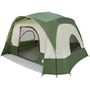 Voir la diapositive 3 : VIDAXL Tente de cabine familiale 6 personnes vert impermeable