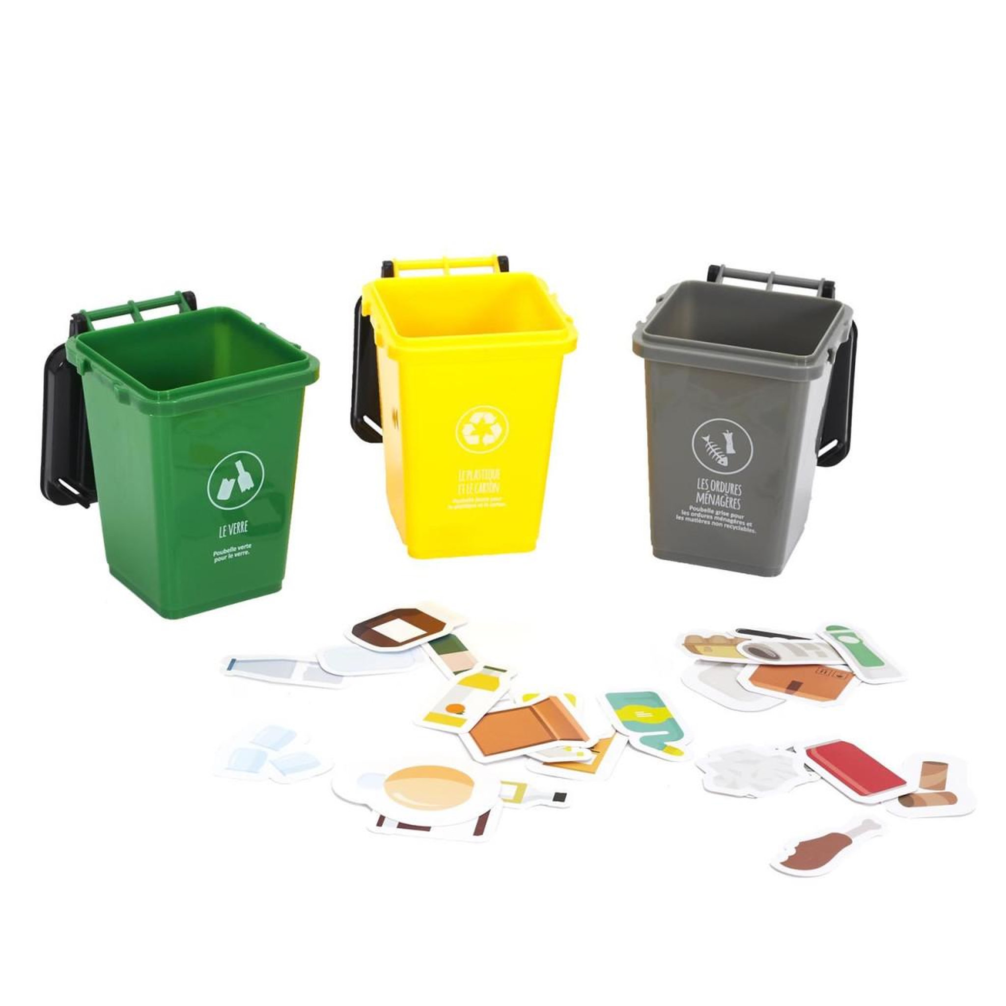 Voir la diapositive 1 : Jeux 2 momes Jeu Éducatif Enfant  Tri Sélectif  28cm Multicolore
