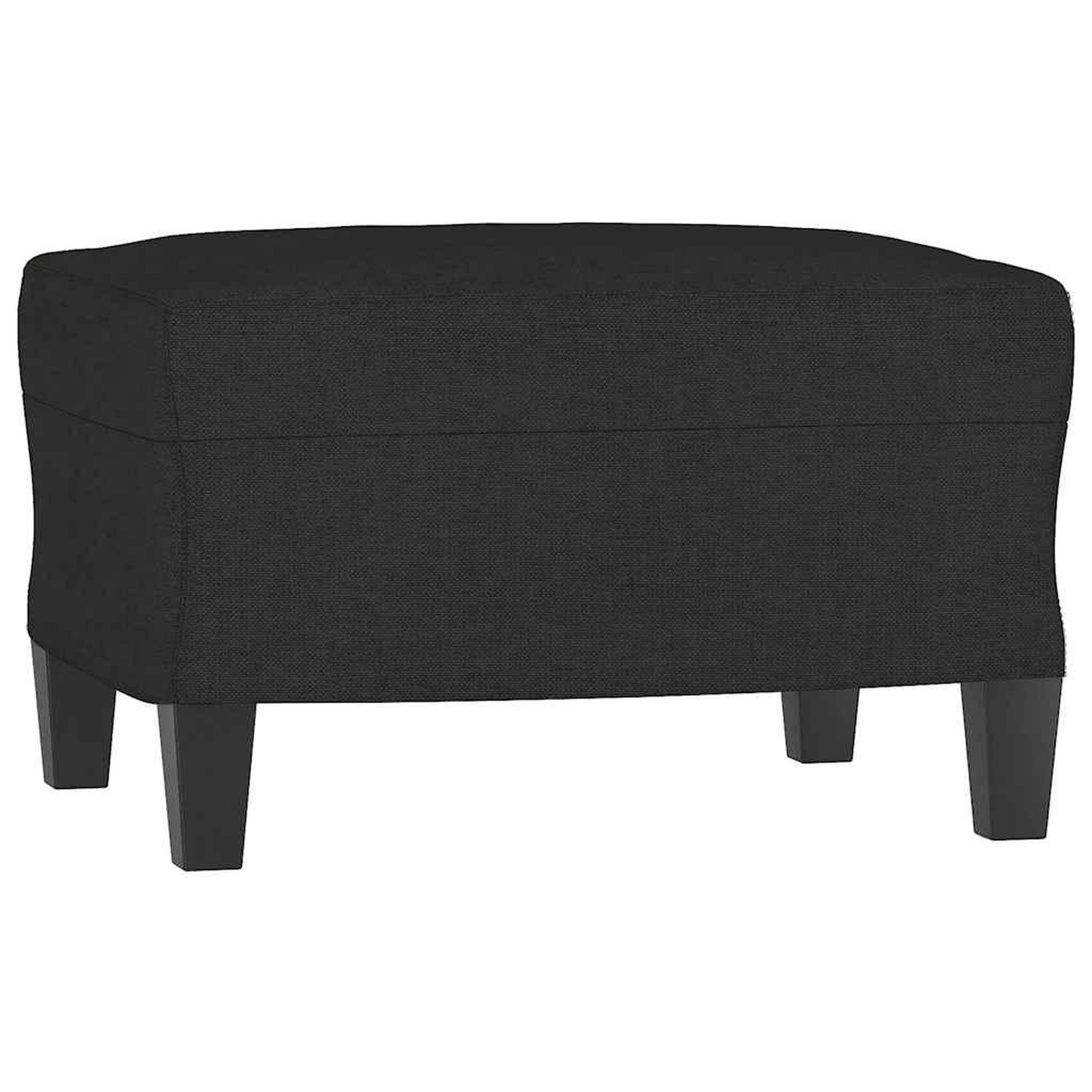 Voir la diapositive 5 : VIDAXL Ensemble de canapes 3 pcs avec coussins Noir Tissu