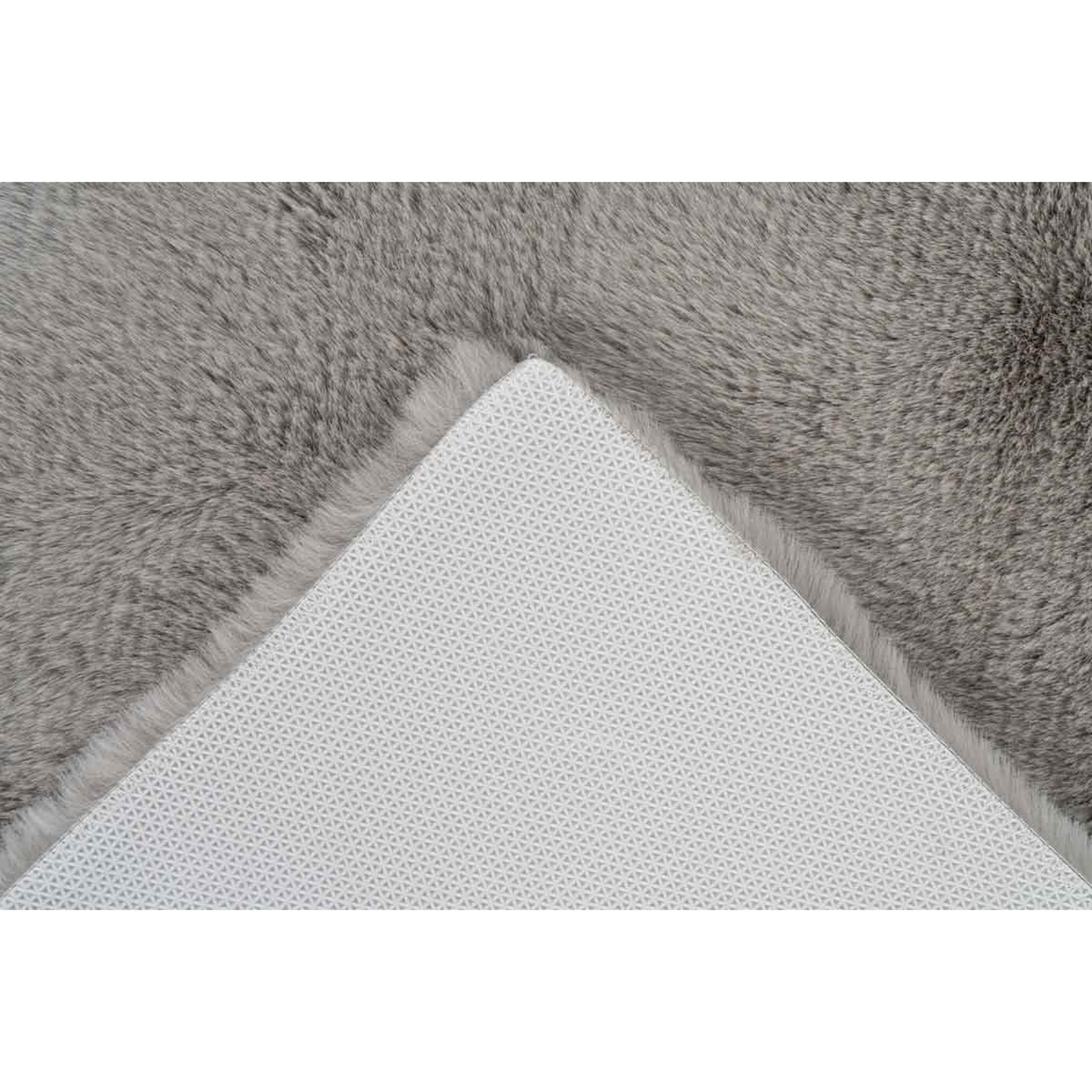Voir la diapositive 4 : Paris Prix Tapis de Bain Doux Antidérapant  Rabbit  Gris Clair