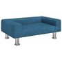 Voir la diapositive 2 : VIDAXL Lit pour chien bleu 70x45x26,5 cm velours
