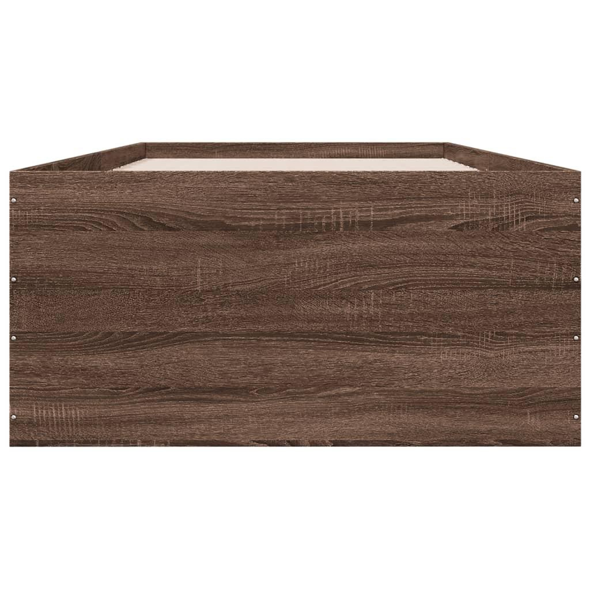 Voir la diapositive 4 : VIDAXL Cadre de lit sans matelas chene marron 75x190 cm