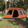Voir la diapositive 3 : VIDAXL Tente familiale dome 8 personnes gris orange liberation rapide