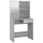 Voir la diapositive 3 : VIDAXL Coiffeuse avec LED Sonoma gris 74,5x40x141 cm