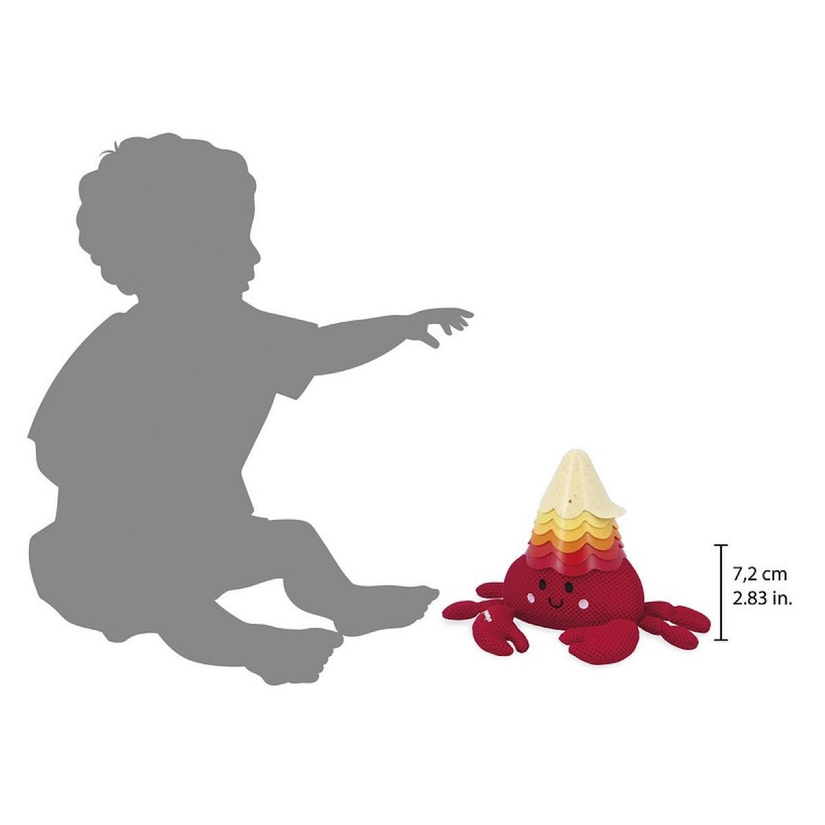 Juratoys-Janod Bernard et sa coquille empilable