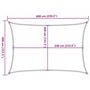 Voir la diapositive 6 : VIDAXL Voile d'ombrage 160 g/m^2 Terre cuite 4x6 m PEHD