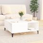 Voir la diapositive 3 : VIDAXL Table basse blanc 80x80x36,5 cm bois d'ingenierie