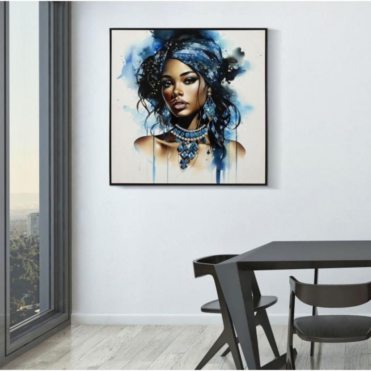 Paris Prix Tableau Imprimé Déco  Alteas  82x82cm Multicolore