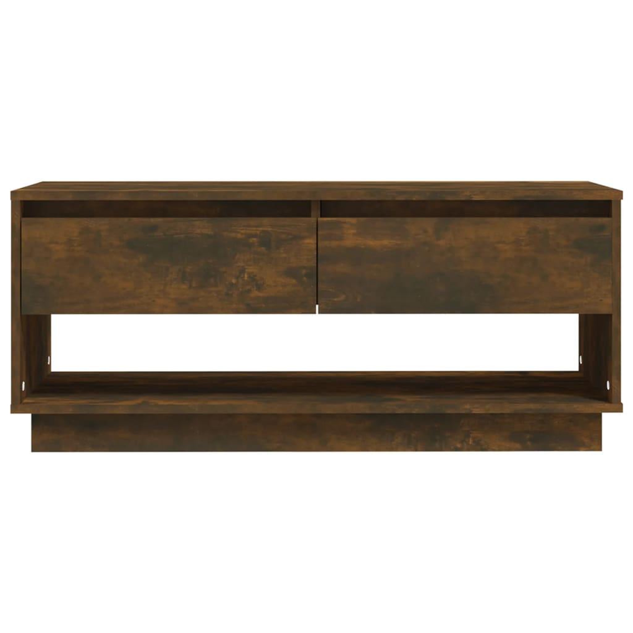 Voir la diapositive 5 : VIDAXL Meuble TV Chene fume 102x41x44 cm Bois d'ingenierie
