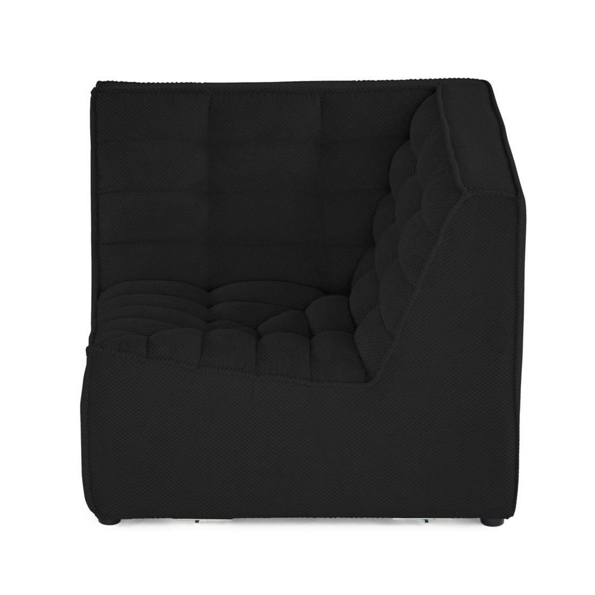 LISA DESIGN Ellie - module d'angle en velours texturé