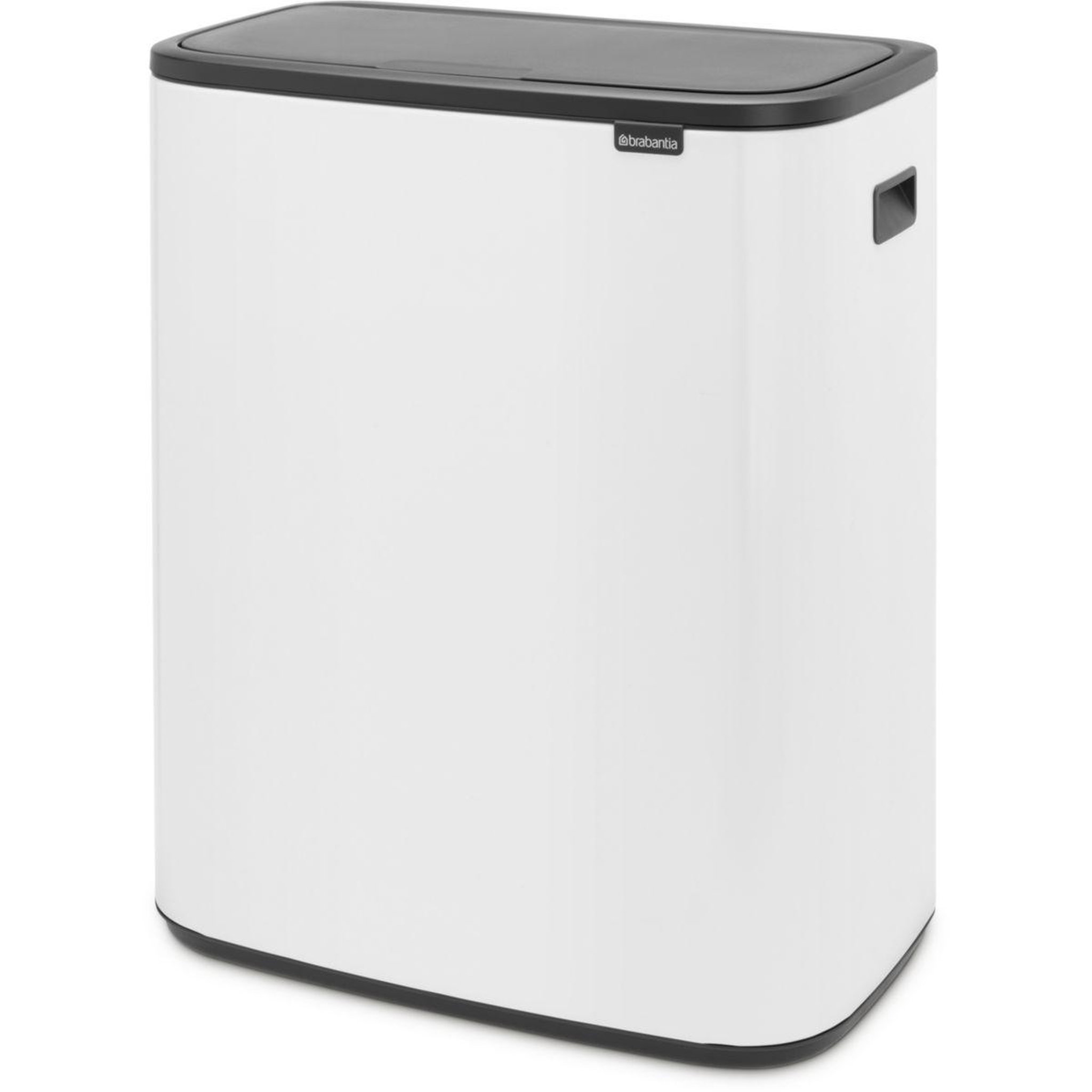 BRABANTIA Poubelle de cuisine tri sélectif bo touch bin 2x30l white
