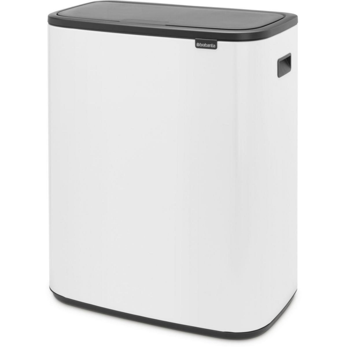 BRABANTIA Poubelle de cuisine tri sélectif Bo Touch Bin 2X30L White