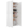 Voir la diapositive 5 : VIDAXL Armoire a chaussures Blanc brillant 80x39x178cm Bois ingenierie