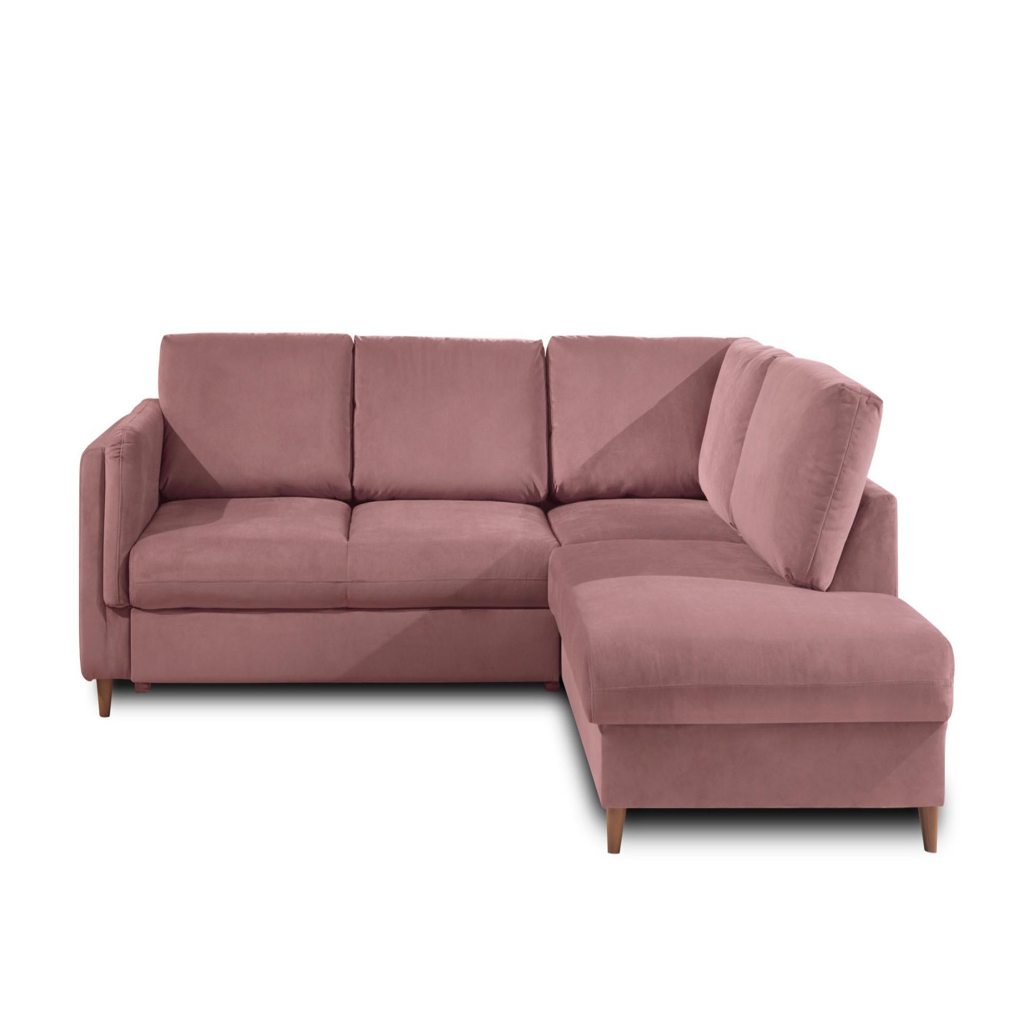 Voir la diapositive 6 : BEST MOBILIER Brooke - canapé d'angle droit - convertible - 5 places - en velours