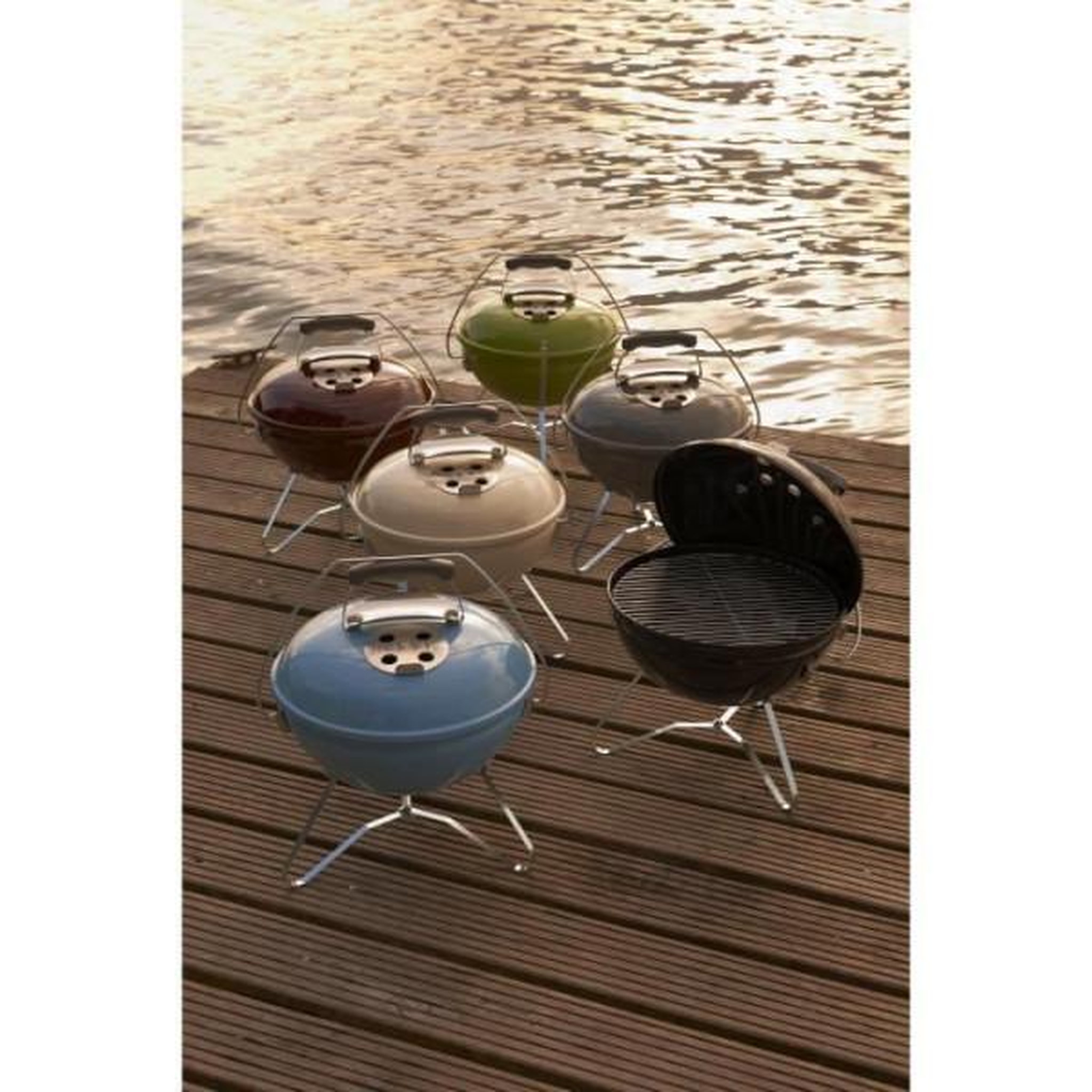 Voir la diapositive 2 : AAAAA Barbecue WEBER Smokey Joe Noir