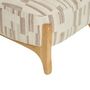 Voir la diapositive 3 : ATMOSPHERA Fauteuil en chenille avec pieds en bois effet naturel CALIX - Beige
