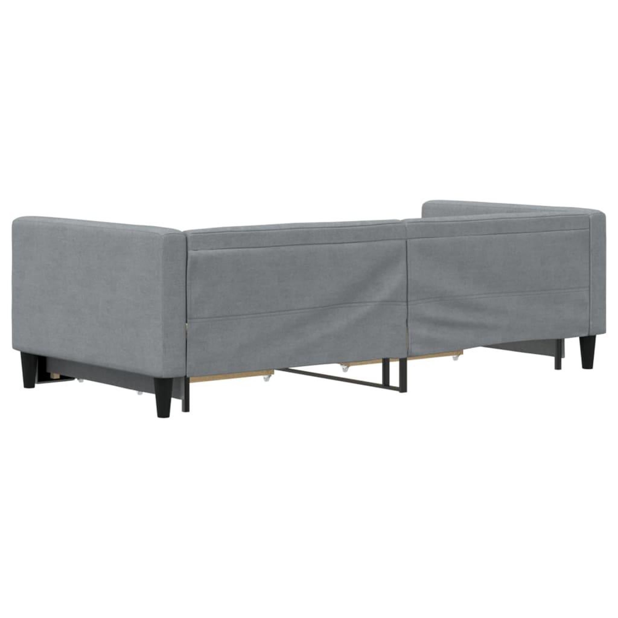 Voir la diapositive 5 : VIDAXL Lit de jour avec gigogne et tiroirs sans matelas 90x200 cm