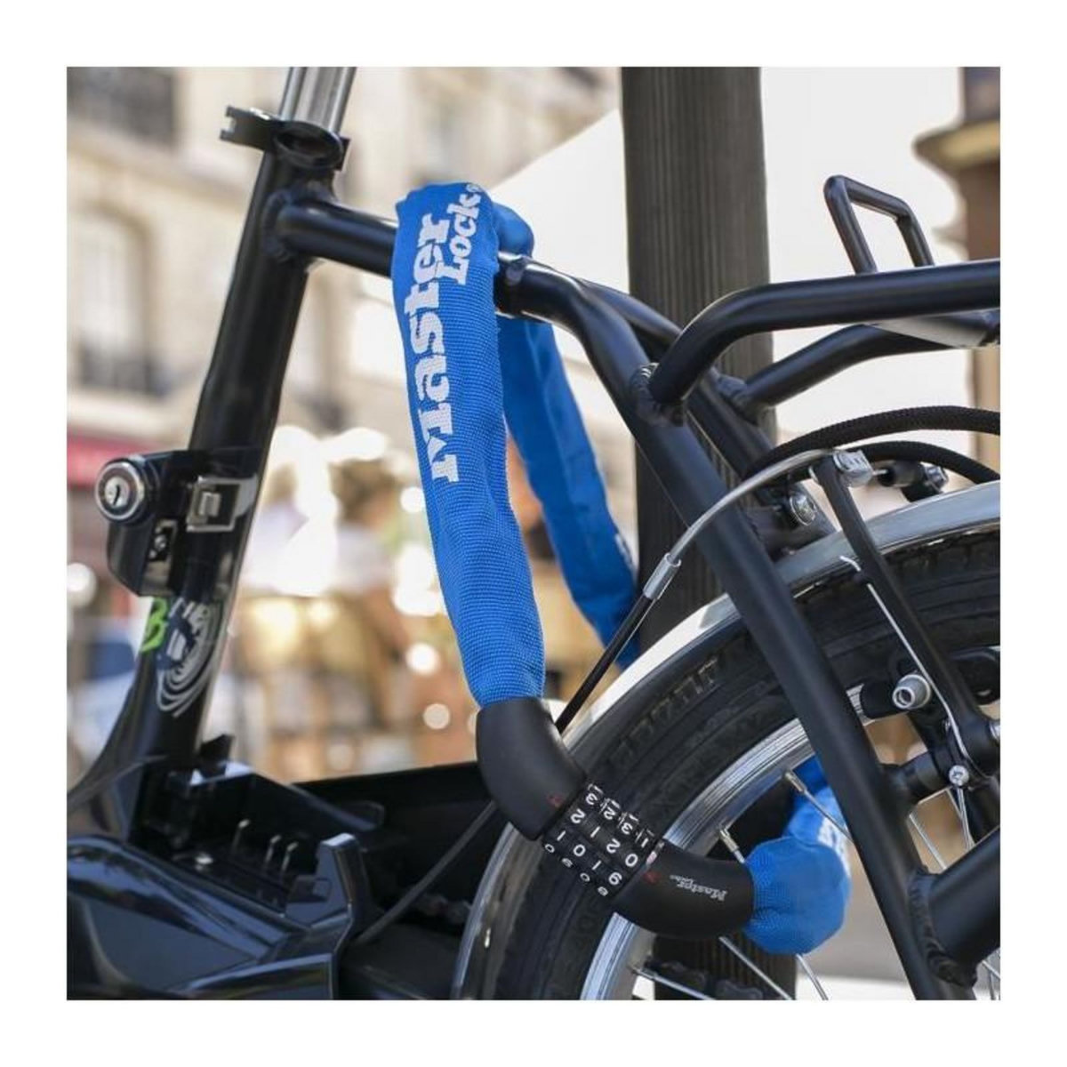 Master lock Chaîne Antivol Vélo [Combinaison] [90 cm Chaîne] [Couleur Aléatoire] 8392EURDPROCOL