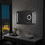 VIDAXL Miroir mural a LED de salle de bain et capteur tactile 100x60cm