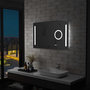 Voir la diapositive 1 : VIDAXL Miroir mural a LED de salle de bain et capteur tactile 100x60cm