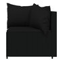 Voir la diapositive 5 : VIDAXL Canapes d'angle de jardin et coussins 2pcs Noir Resine tressee