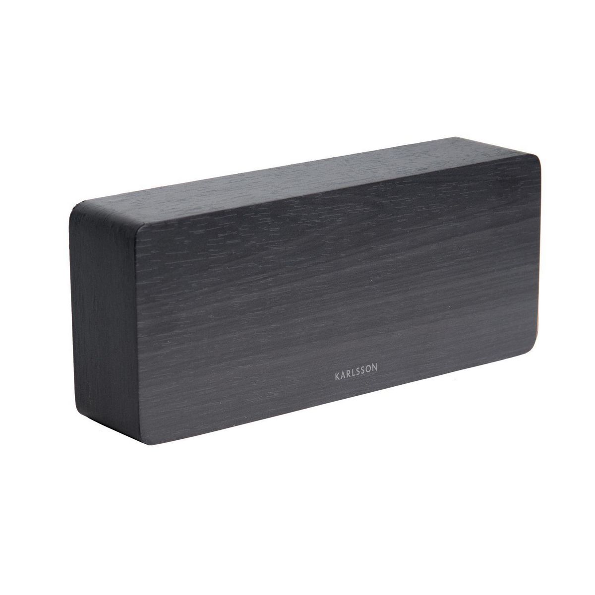 Karlsson Horloge réveil en bois Square - H. 9 cm