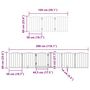 Voir la diapositive 6 : VIDAXL Barriere pour chien porte pliable 15 panneaux bois de peuplier