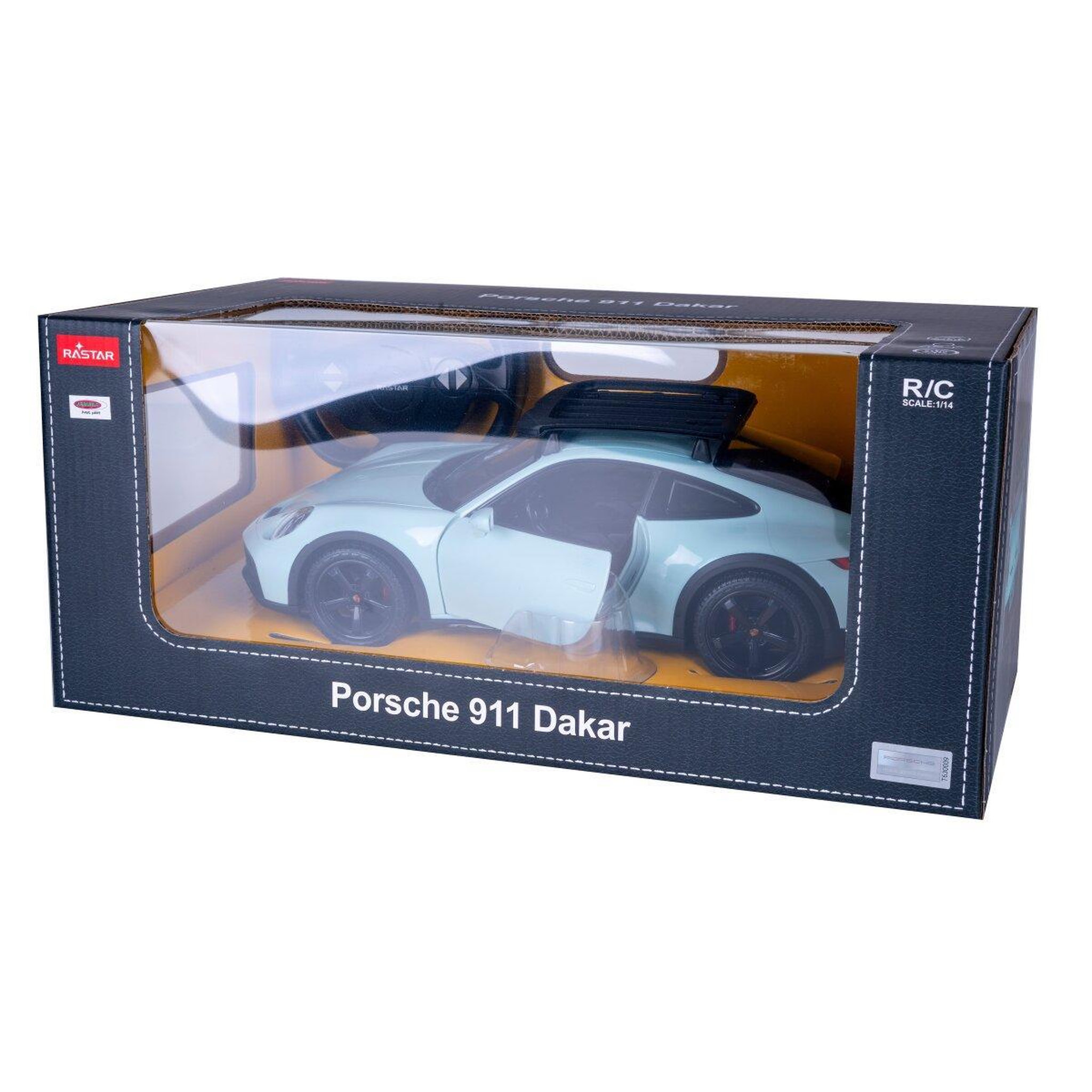 Voir la diapositive 3 : Jamara Voiture télécommandée Porsche 911 Dakar 1:14 vert ombré 2,4GHz
