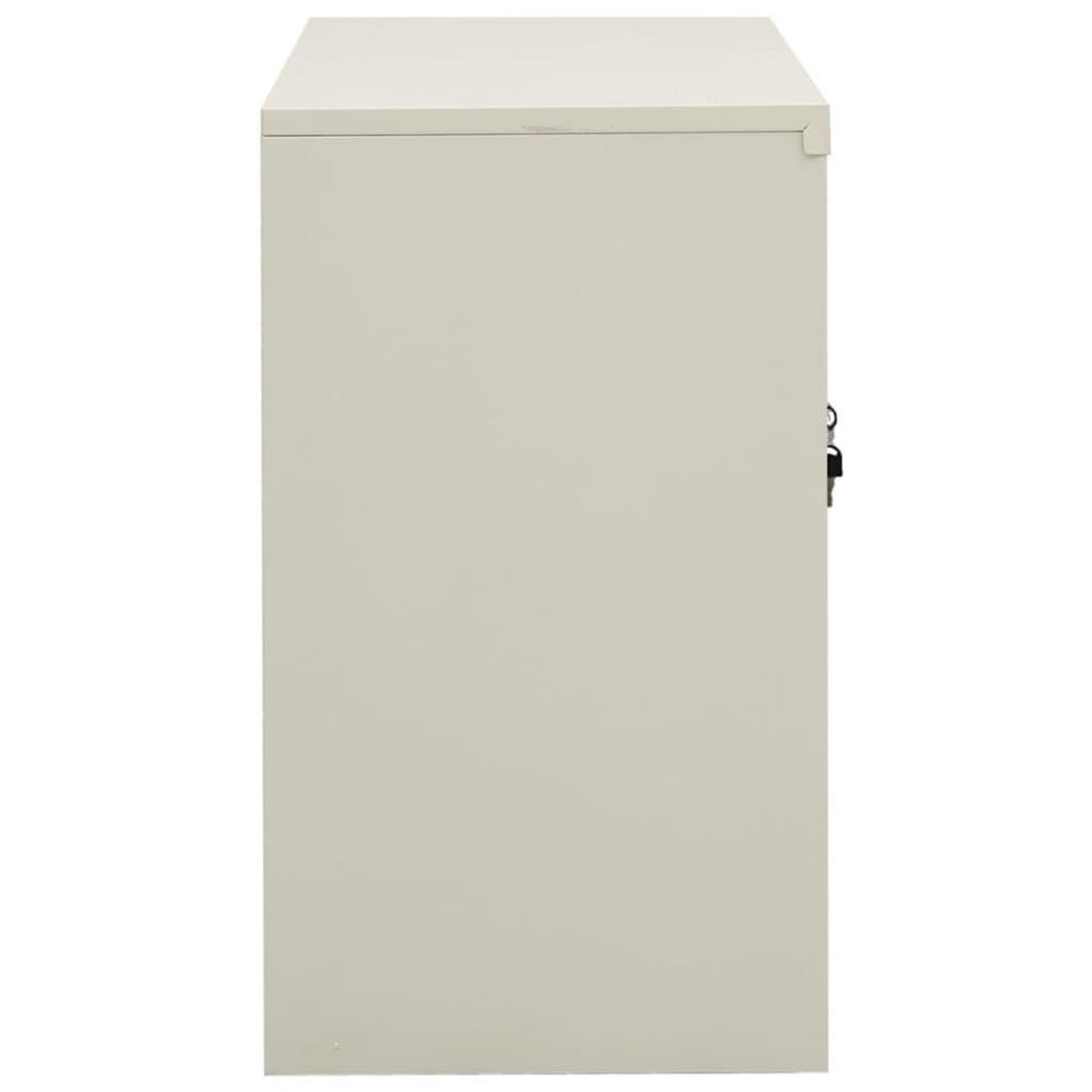 VIDAXL Armoire de bureau Gris clair 90x40x70 cm Acier