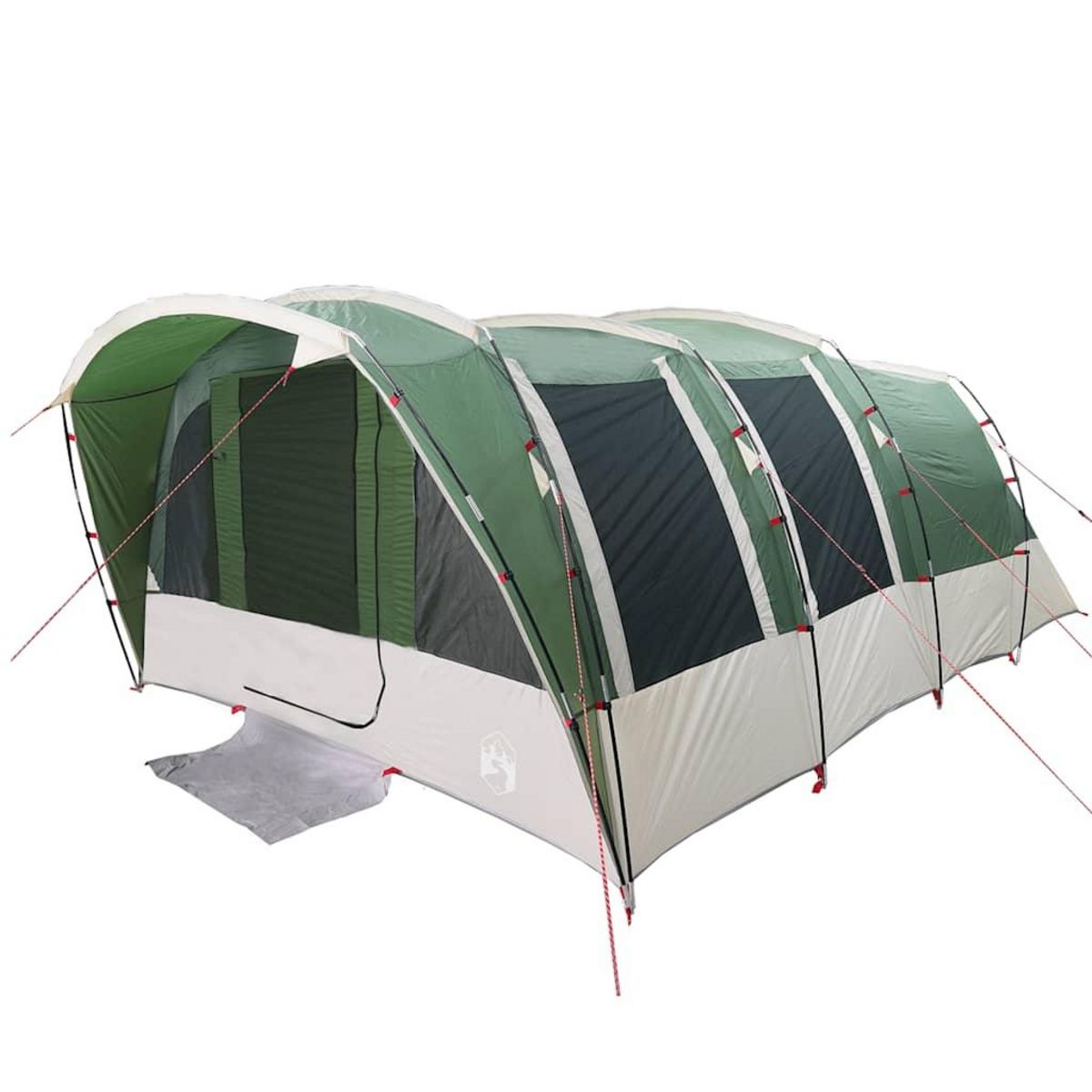 VIDAXL Tente familiale tunnel 8 personnes vert impermeable