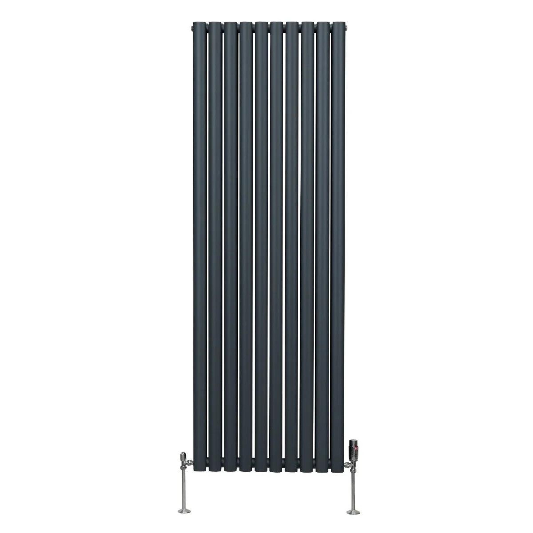 Voir la diapositive 2 : MONSTERSHOP Radiateur à colonnes ovales & robinet, 2 panneaux - 1800 x 600 mm