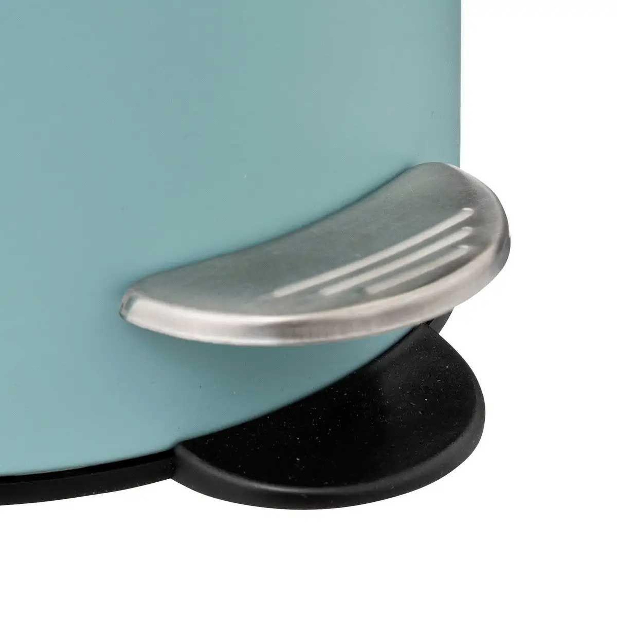 Voir la diapositive 3 : FIVE Poubelle à pédale  softclose  3l bleu arctique