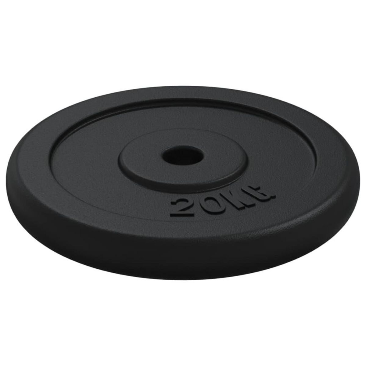 VIDAXL Plaque de poids 20 kg Fonte